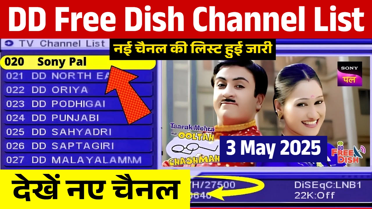 DD Free Dish Channel List