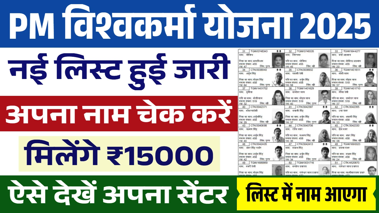 PM Vishwakarma Yojana List